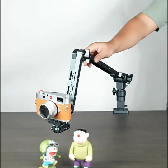 Aluminum Alloy Cantilever Bracket Camera Tablet Mobile Phone Fixed Bracket 360 Degree Rotation Adjustment Shooting Live Metal Support Frame