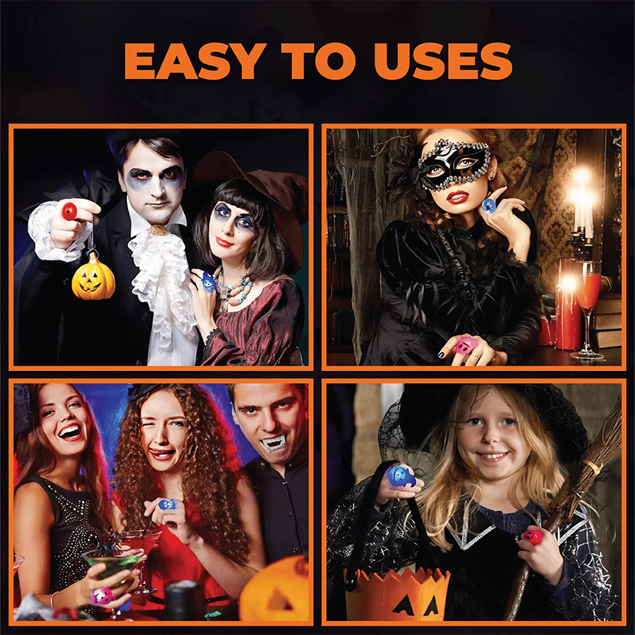 🔥Last Day 49% OFF 🔥Halloween LED Glow Rings (50pcs set)