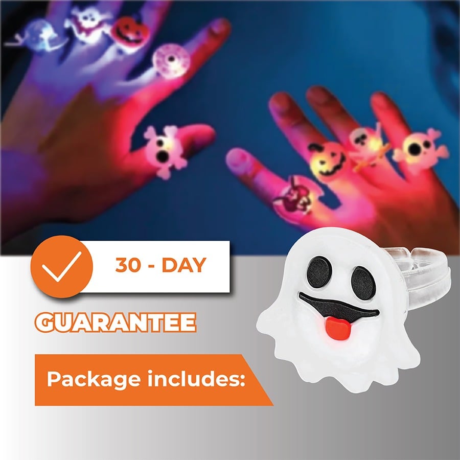 🔥Last Day 49% OFF 🔥Halloween LED Glow Rings (50pcs set)