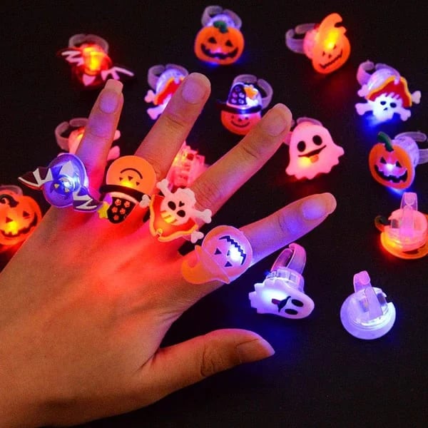 🔥Last Day 49% OFF 🔥Halloween LED Glow Rings (50pcs set)