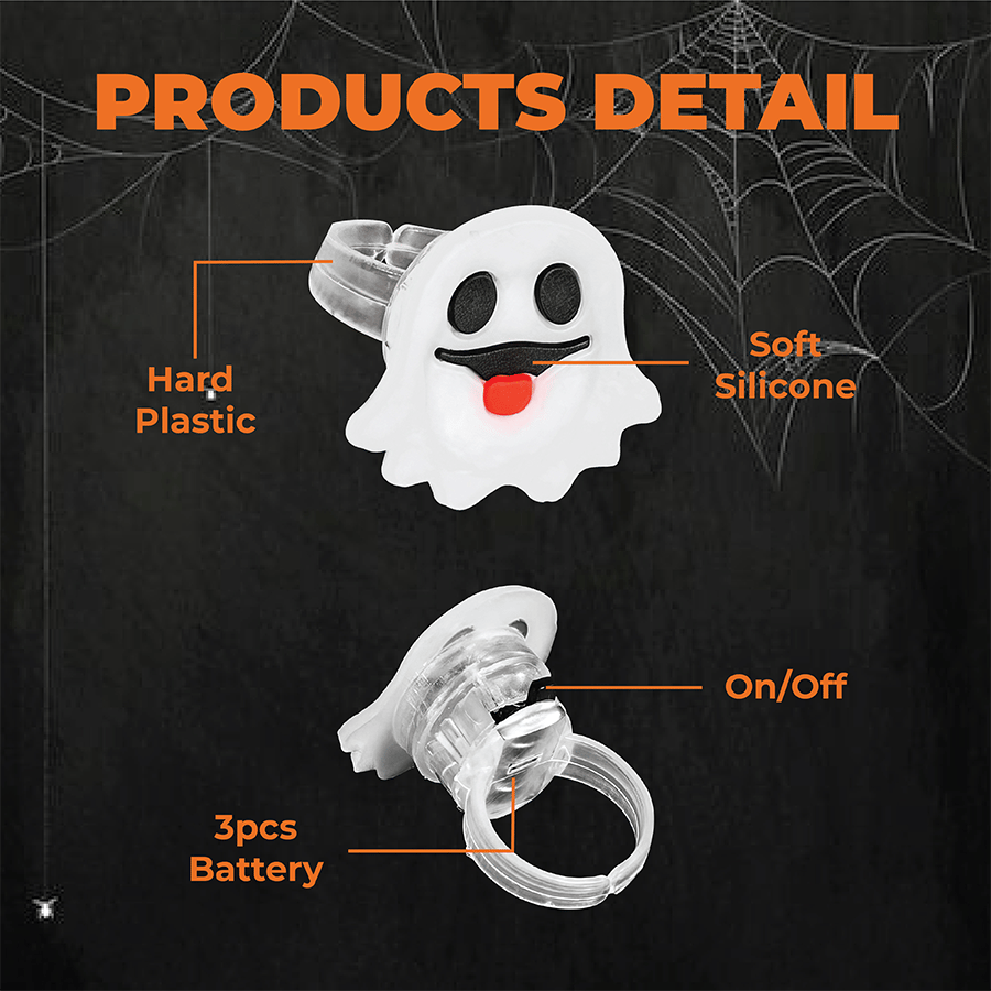 🔥Last Day 49% OFF 🔥Halloween LED Glow Rings (50pcs set)