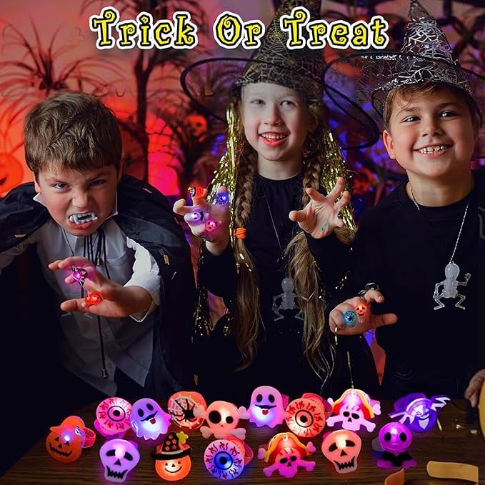 🔥Last Day 49% OFF 🔥Halloween LED Glow Rings (50pcs set)